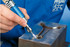 PFERD Vitrified Mounted Point, TOUGH, 1" x 1/8, 80 Grit, W215, Ceramic Oxide,1/4"Shank