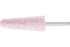 PFERD Vitrified Mounted Point, TOUGH, 1" x 2-3/4, 80 Grit, A3, Ceramic Oxide,1/4"Shank