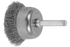 PFERD Crimped Mounted Cup Brush 1-3/4" Dia. .006 Carbon Steel 1/4" Shank