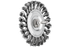PFERD Mounted Knot Wheel Brush 4" Dia. .020 Carbon Steel 1/4" Shank