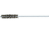 PFERD Power Tube Brush 1/2" Dia. .004 Stainless Steel Wire 5/32" Stem DS/DS