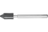 PFERD POLICAP® Cylindrical Pointed Cone Holder,3/16" x 7/16 x 1-1/4,Shape G, 1/8"Shank