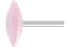 PFERD Vitrified Mounted Point, STEEL EDGE, 1-5/8" x 3/8, 60 Grit, A36, AO, 1/4" Shank