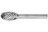 PFERD Carbide Bur SE-5 L6 Oval Shape OMNI Double Cut 1/2" x 7/8" x 1/4" Shank