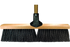 PFERD Assembled Broom Head and Flex Handle - Medium Sweep 24" Black Synthetic Fill