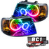 ORACLE Lighting 2003-2006 Ford Expedition Pre-Assembled LED Halo Headlights - (Black Housing) 7154-335