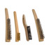 4 X 16 Carbon Steel Scratch Brush, Shoe Handled