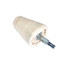 1" White Taper Buff - 1/4" Shank - (Price Per Pack Of 3)