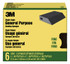 3M General Purpose Sanding Sponge CP040-6P, Single Angle, 2 7/8 in x 4 7/8 in x 1 in, Fine, 6/pk, 4 pks/cs