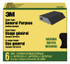 3M General Purpose Sanding Sponge CP041-6P, Single Angle, 2 7/8 in x 4 7/8 in x 1 in, Medium, 6/pk, 4pks/cs