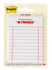 Post-it Mini List Notes W25-34-6, Cream-Red, 73 mm x 96 mm, 75 sheet