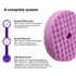 3M Perfect-It 1-Step Foam Finishing Pad, 33034, 6 in, Quick Connect, 6/case 33034 Industrial 3M Products & Supplies | Purple