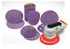 3M Cubitron II Hookit Paper Disc 732U, 180+ C-weight, 6 in x NH, Die600Z, 50/inner, 250/case 87063 Industrial 3M Products & Supplies | Purple