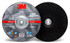 3M Silver Depressed Center Grinding Wheel 9 in. Front/Back view
