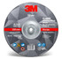 3M Silver Depressed Center Grinding Wheel, 87449, T27 Quick Change, 9in x 1/4 in x 5/8 in-11, 10/inner, 20 each/case 87449 Industrial 3M Products &
