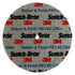 Scotch-Brite Deburr and Finish PRO Unitized Wheel, DP-UW, 8C Coarse+, 4in x 1/4 in X 1/4 in 57220
