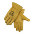 Black Stallion Grain Pigskin - ELASTIC WRIST DRIVER'S STYLE GLOVES Small | Tan