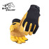 TOOLHANDZ COW Grain LEATHER MECHANIC'S GLOVES Large Black Stallion