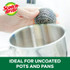 Scotch-Brite Stainless Steel Scrubbers 214-2-24, 2 Scrubbers 25444 Industrial 3M Products & Supplies