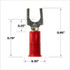 3M Scotchlok Block Fork Vinyl Insulated, 100/bottle, MV18-10FBX,
suitable for use in a terminal block, 500/Case