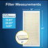 Filtrete Basic Dust & Lint Air Filter, 300 MPR, 304-4, 14 in x 25 in x
1 in (35.5 cm x 63.5 cm x 2.5 cm)