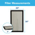 Filtrete Ultrafine Particle Reduction Filter UF22-2PK-1E, 20 in x 30 in x 1 in (50.8 cm x 76.2 cm x 2.5 cm)