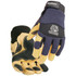 Black Stallion ACTION SPANDEX w/ Grain Pigskin INSUL. REINFORCED ERGONOMIC GLOVES XL | Navy Blue/Tan