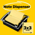 Post-it Dispenser Notes Dispenser DS330-BK, 3 in x 3 in, Black Base Clear Top 51359