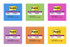 Post-it® Super Sticky Notes, 654-SSPK, 3 in x 3 in (76 mm x 76 mm), Assorted Colors