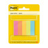 Post-it® Page Markers, Assorted Colors , 1/2 in. x 2 in., 50 Sheets/Pad, 5 Pads/Pack
