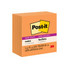 Post-it Super Sticky Notes 654-5SSNO, 3 in x 3 in (76 mm x 76 mm), NeonOrange, 5 Pads/Pack, 90 Sheets/Pad 36474