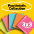 Post-it Notes 654-14AN, 3 in x 3 in, Poptimistic Collection, 14 Pads/Pack