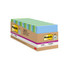 Post-it Super Sticky Recycled Notes 654-24SST-CP, 3 in x 3 in (76 mm x76 mm) Bora Bora Collection 91141