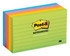 Post-it Notes, 635-5AU, 3 in x 5 in (76 mm x 127 mm), Jaipur Colors,Lined, 5 Pads/Pack, 100 Sheets/Pad 72969