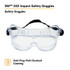 3M 332 Impact Safety Goggles 40650-00000-10, Clear Lens, 10 EA/Case 62137