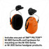 3M PELTOR Earmuff Assembly M-985/37333(AAD), for Versaflo M-100 andM-300 Products, Pair, 1 EA/Case 37333