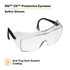 3M OX Protective Eyewear 2000, 12166-00000-20 Clear Anti-Fog Lens,Black Secure Grip Temple 20 EA/Case 62226