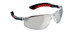 3M Flat Temple Eyewear, 47010H1-C, Black/Red, Clear Lens, Anti-Scratch,12/case 97587