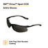 3M Virtua Sport CCS Protective Eyewear 11798-00000-20 Corded ControlSystem, Gray Anti-Fog Lens, 20 EA/Case 11798