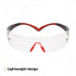 3M SecureFit Safety Glasses SF401SGAF-RED, Red/Gray, Clear ScotchgardAnti-fog Lens, 20 EA/Case 27715