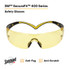 3M SecureFit Safety Glasses SF403SGAF-YEL, Yellow/Black, AmberScotchgard Anti-fog Lens, 20 EA/Case 27735