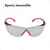 3M Solus 1000-Series Safety Glasses S1407SGAF, Pink/Black, I/O GrayScotchgard Anti-fog Lens, 20 EA/Case 27445