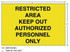 3M Diamond Grade Weapon Sign 3MN502DG, "RESTRICT‚Ä¶ONLY", 8 in x 6 in,10/Package 57099