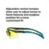 3M Solus 2000 Series, S2003SGAF-BGR, Gray/Blue-Green Temples,Scotchgard Anti-Fog Coating, Amber AF-AS lens, 20ea/cs 42874