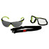 3M Solus 1000 Series S1202SGAF-TKT, Grn/Blk, Scotchgard Anti-Fog Coating, Gray AF-AS lens, TPE/Strap, 20 ea/Case