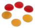 3M Diamond Grade Reflectors 989-74-3, Amber, Debossed, 3 in dia,
50/Pack