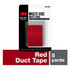 3M Red Duct Tape, 1005-RED-CD, 1.5 in x 5 yd, 12/cs 81080