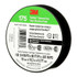 3M Temflex Vinyl Electrical Tape 175, Black, 3/4 in x 60 ft (19 mm x 18 m), 7 mil, 100 Rolls/Case 92618