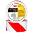 3M Safety Stripe Vinyl Tape 767, Red/White, 2 in x 36 yd, 5 mil, 24 Roll/Case