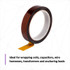 3M Polyimide Film Electrical Tape 1205, Amber, Acrylic Adhesive, 1 milfilm, 3/4 in x 36 yd (19,05 mm x 33 m), 12/Case 27527